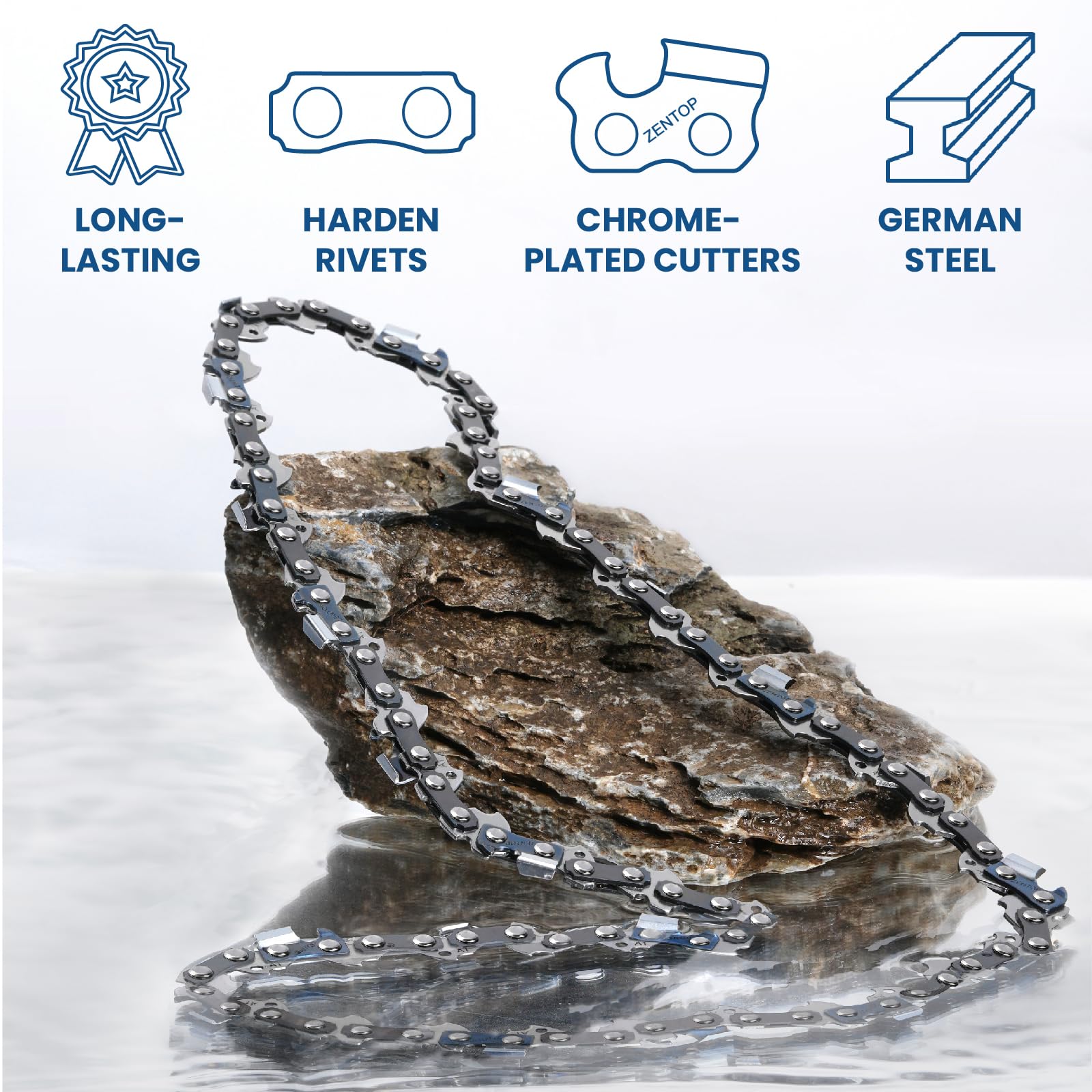 Amazon.co.jp: Zentop 10インチチェーンソーチェーン、3パック、3/8